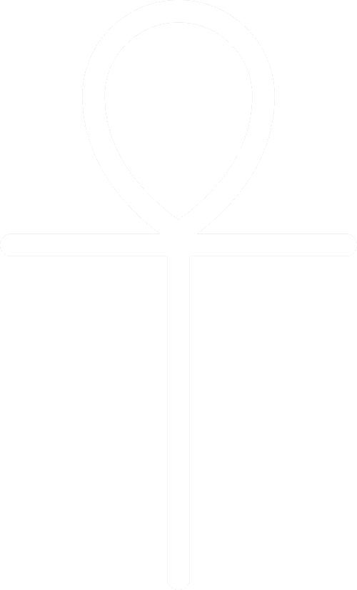 Ankh icon white